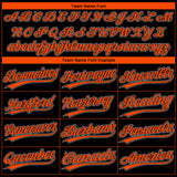 Custom Black Orange-Gray San Francisco City Edition Gradient Two-Button Unisex Softball Jersey