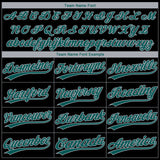 Custom Black Midnight Green-Gray Philadelphia City Edition Gradient Two-Button Unisex Softball Jersey
