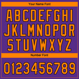 Custom Purple Bay Orange-Black Phoenix City Edition Gradient Two-Button Unisex Softball Jersey