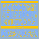 Custom Light Blue Yellow Boston City Edition Gradient Two-Button Unisex Softball Jersey