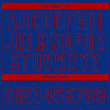 Custom Royal Red Chicago City Edition Gradient Two-Button Unisex Softball Jersey