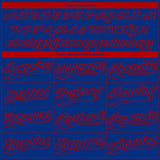Custom Royal Red Atlanta City Edition Gradient Two-Button Unisex Softball Jersey