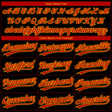 Custom Black Red-Gold Atlanta City Edition Gradient Two-Button Unisex Softball Jersey