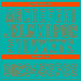 Custom Aqua Orange Miami City Edition Gradient Two-Button Unisex Softball Jersey