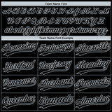 Custom Black Silver Oakland City Edition Gradient Two-Button Unisex Softball Jersey