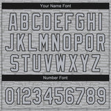 Custom Gray-Black Raglan Sleeves Distressed Fragment Brush Stroke Two-Button Unisex Softball Jersey