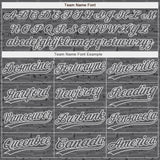 Custom Steel Gray-White Raglan Sleeves Distressed Fragment Brush Stroke Two-Button Unisex Softball Jersey