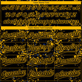 Custom Black Gold-Royal Abstract Shattered Paint Splatter Two-Button Unisex Softball Jersey