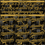 Custom Black Old Gold-Gray Raglan Sleeves Neon Lightning Crackle Two-Button Unisex Softball Jersey