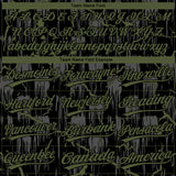 Custom Black Olive-Gray Raglan Sleeves Neon Lightning Crackle Two-Button Unisex Softball Jersey