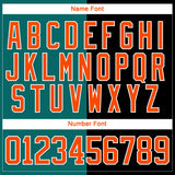 Custom Black Orange Teal-White Split Fashion Hockey Lace Neck Jersey