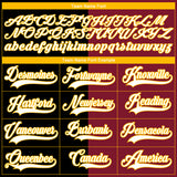 Custom Crimson White Black-Gold Split Fashion Hockey Lace Neck Jersey