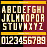 Custom Crimson White Black-Gold Split Fashion Hockey Lace Neck Jersey