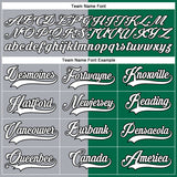 Custom Kelly Green Black Gray-White Split Fashion Hockey Lace Neck Jersey