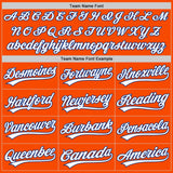 Custom Orange White-Royal Split Ripped Pattern Baseball Pullover Sweatshirt Hoodie