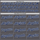 Custom Steel Gray Silver Authentic Baseball Jersey