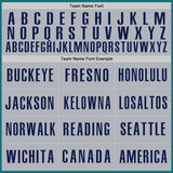 Custom Teal Gray-Navy Authentic Baseball Jersey