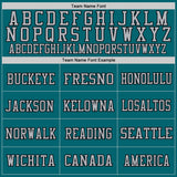 Custom Teal Gray-Black Mesh Authentic Throwback Football Jersey