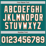 Custom Teal White-Orange Authentic Baseball Jersey