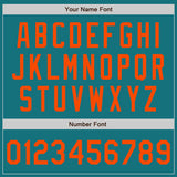 Custom Teal Orange Authentic Baseball Jersey