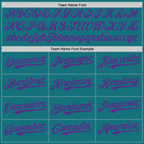 Custom Teal Purple Authentic Baseball Jersey