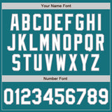 Custom Teal White-Gray Authentic Baseball Jersey