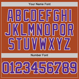 Custom Texas Orange Purple-White Authentic Basketball Jersey