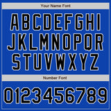 Custom Thunder Blue Black-White Authentic Baseball Jersey