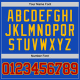 Custom Thunder Blue Red-Gold Authentic Basketball Jersey