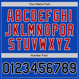 Custom Thunder Blue Black Red-White Authentic Baseball Jersey