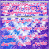 Custom Tie Dye Pink-White Shibori Pattern Authentic Baseball Jersey
