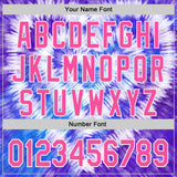 Custom Tie Dye Pink-White Shibori Pattern Authentic Baseball Jersey