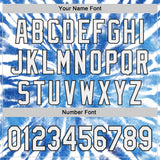 Custom Tie Dye White-Black Shibori Pattern Authentic Baseball Jersey