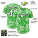 Custom Tie Dye White-Black Shibori Pattern Authentic Baseball Jersey