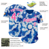 Custom Tie Dye Pink-White Shibori Pattern Authentic Baseball Jersey