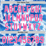Custom Tie Dye Pink-White Shibori Pattern Authentic Baseball Jersey