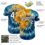Custom Tie Dye White-Black Shibori Pattern Authentic Baseball Jersey