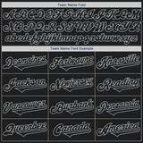 Custom Black Gray Authentic Two Tone Baseball Jersey