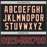 Custom Black Crimson-Cream Authentic Two Tone Baseball Jersey
