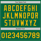 Custom Kelly Green Gold Authentic Two Tone Baseball Jersey