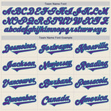 Custom Cream Purple-Teal Authentic Two Tone Baseball Jersey