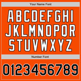 Custom Orange Black-White Authentic Two Tone Baseball Jersey