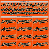 Custom Orange Black-Cream Authentic Two Tone Baseball Jersey