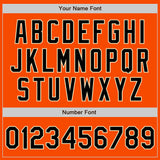 Custom Orange Black-Cream Authentic Two Tone Baseball Jersey