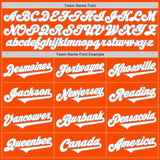 Custom Orange White-Gray Authentic Two Tone Baseball Jersey