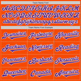 Custom Orange Purple-White Authentic Two Tone Baseball Jersey