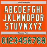 Custom Orange Kelly Green-White Authentic Two Tone Baseball Jersey