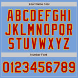 Custom Light Blue Red-Yellow Authentic Two Tone Baseball Jersey