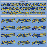 Custom Light Blue Royal-Yellow Authentic Two Tone Baseball Jersey