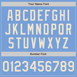 Custom Light Blue Cream Authentic Two Tone Baseball Jersey